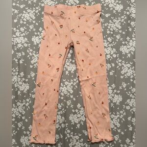 Carter's Peach Leggings with Cherry Print